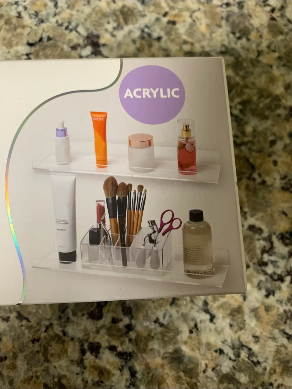 Clear Acrylic Beauty Display Set - Ultimate Makeup Organizer